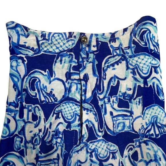 NWOT Lilly Pulitzer Kids One Piece Elephant Blue  Romper Size Small - Picture 5 of 5